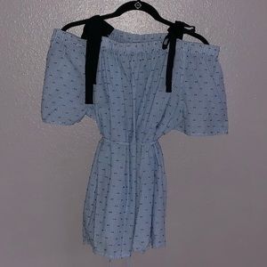 Motherhood maternity Blue Striped Blouse.